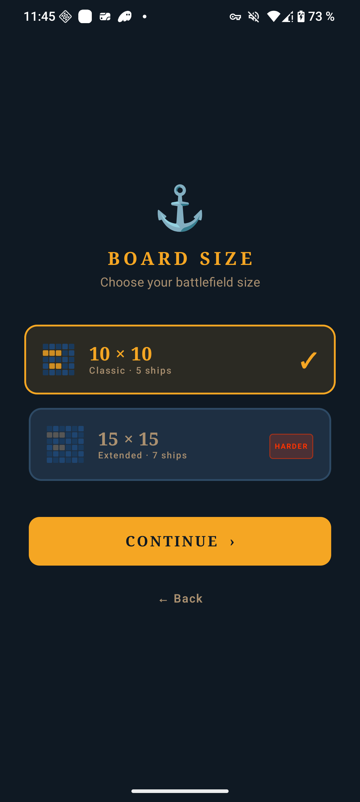 Stats Screen